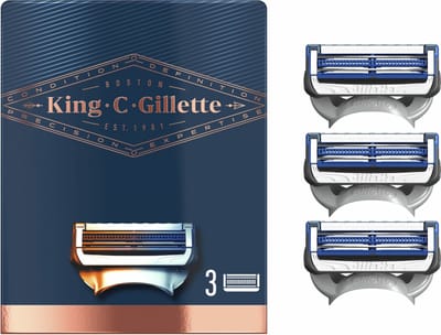 King C. Gillette Scheermesjes Heren - 3 Navulmesjes