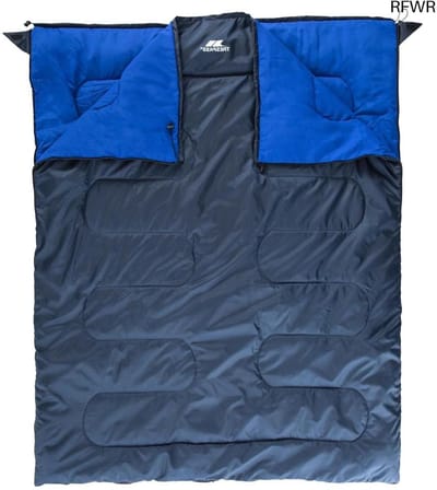 RFWR® Dubbele Slaapzak voor 2-3 Seizoenen - 180x140 cm - Comfort tot +13°C
