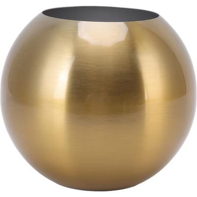 Vase rond de style nordique moderne en acier inoxydable, petit vase à fleurs décoratif pour salon, bureau, table