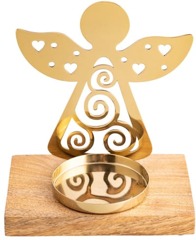 Gouden Hartengel met Kaarshouder