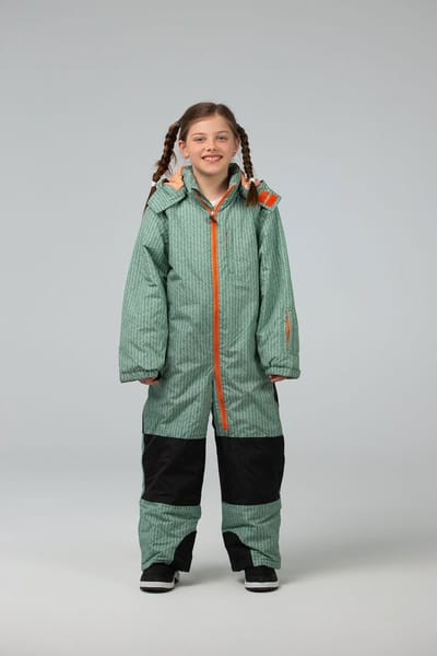 Ducksday - skipak voor kinderen - snowsuit - snowboard - winddicht - waterdicht - recycled polyester - unisex - Manu – Maat 134/140