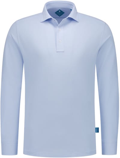 District Indigo Pique Performance Polo LS Light Blue (7.42.410.780 - 017)