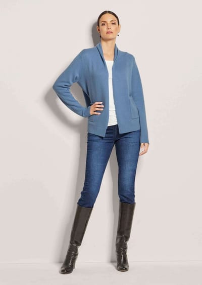 MADELEINE Tricot Jasje Vest met sjaalkraag