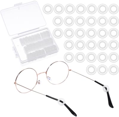 Dailygoods- Brillenoorkussens 16 Paar - Antislip Siliconen - Zachte Brilhouder - Oorpads - Brilaccessoires - Transparant