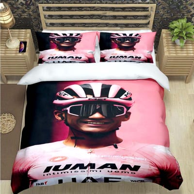 Mode Mountainbike Ttadej Pogacar Print Beddengoed Sets Beddengoed Set Dekbedovertrek Beddekbed Set Beddengoed Set Luxe Cadeau AU Queen(210*210cm)3pcs
