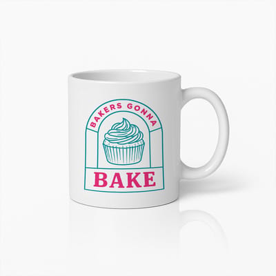 Bakkers Gaan Bakken Mok 330ml – Grappige Cupcake Ontwerp Koffiebeker – Perfect Cadeau voor Bakkers, Gebakliefhebbers en Keukenfans