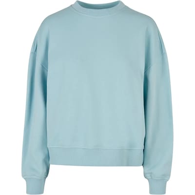 Build your Brand Ladies Oversized Crewneck Sweatshirt BY212 - Ocean Blue - XS