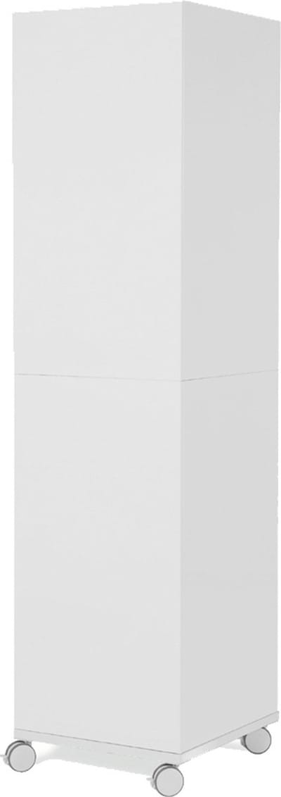 Rocada whiteboard - Skincube - 55x55x200cm - wit - met 4 zijden - verrijdbare pilaar - RO-6874S4