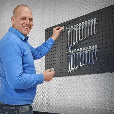 Datona® Gereedschapshaak - 5 cm (10 stuks) - Zwart