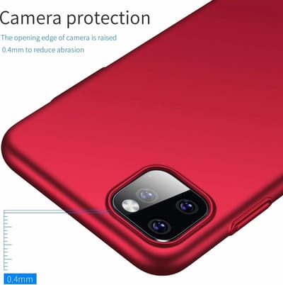 ShieldCase Ultra thin case geschikt voor Apple iPhone 11 Pro Max - rood - Stijlvolle en Dunne Cover - Slank en Lichtgewicht Hoesje - Flexibele en Slanke Case - Lichtgewicht Telefoonhoes