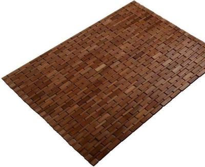 TQ4U Bamboe Badmat 45x100 cm – Antislip Sauna Mat – Kleur Honey – Natuurlijke Afwerking