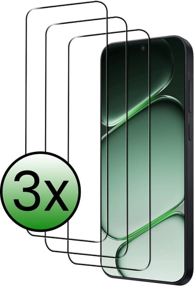 Screenprotector - 3 Stuks Geschikt voor OnePlus Nord 6 - Full Cover - Beschermglas - Gehard Glas - Tempered Glass - Screen Protector