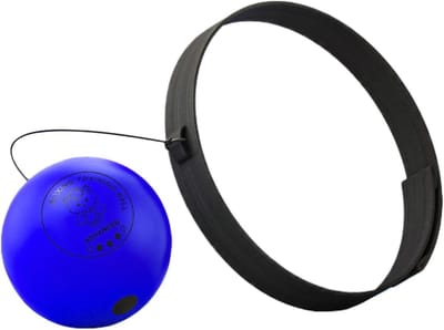 Boksbal - Reactiebal - Hand-oog Coördinatie - Verstelbare Hoofdband - 7 cm bal - Blauw