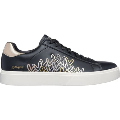Skechers - Maat 39 -  Eden Lx - Gleaming Hearts Dames Sneakers - Zwart;Multicolour