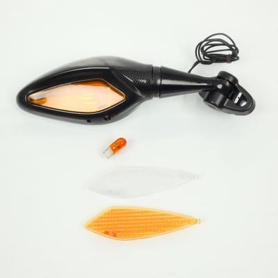 Rétroviseur gauche de carénage tête fourche Far avec clignotant pour moto Neuf