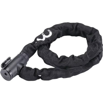 BBB Cycling PowerLink Chain Cable Fietsslot - Kettingslot Fiets - Sleutelslot - Zwart - 100 x 0,5 cm - BBL-48