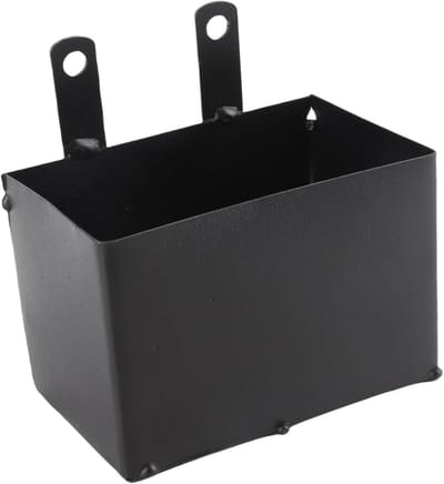 Batterijbox - Batterijhouder Accubak - Motor Accu Beschermen - Waterdichte Robuuste Structuur - 13 x 12 x 9 cm - Zwart