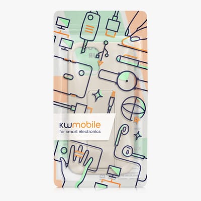 kwmobile back cover voor smartphone - geschikt voor Apple iPhone 12 / iPhone 12 Pro - 1x beschermhoesje van kunststof - In crème