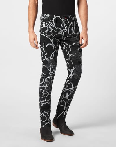 Jeans Recht Model Skull&Bones