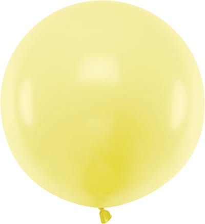 PARTYDECO - Reuze gele latex ballon 60 cm