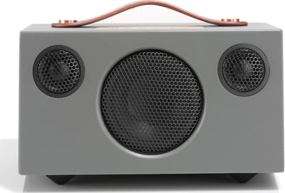 Audio Pro T3+ Draagbare Bluetooth Luidspreker – 2×5W + 15W Klasse D – 3,5” Woofer & 2 Textieldome Tweeters – Frequentiebereik 70 Hz – 20 kHz – Compact & Draagbaar – Grijs