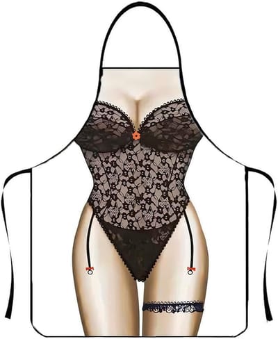 Grappige keukenshorts sexy schort 3D grappige keukenshorts sexy mannen en vrouwen schort nieuws volwassen verjaardagsfeestje grappig grappige cadeaus grappige vrouwen keuken barbecuefeest