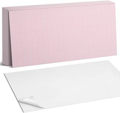 Coloray Plaktegels - Gladde tegels in een raster Zelfklevende Wandtegels - 40 cm x 20 cm - Roze Plaktegels - 10 stuks - Rechthoek PVC Tegels - Plaktegels Badkamer - Vloertegels Zelfklevend - Vinyl Tegels - Portugese Tegels