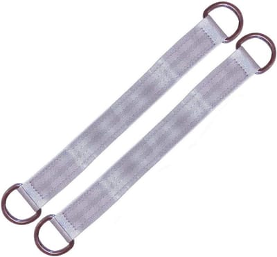 Schommel Ophangriemen - Korte Riemen - Buiten Spelen - Hoge Draagkracht - 24cm Set - Grijs