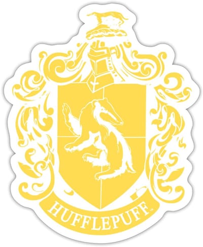 Harry Potter Huffelpuf Afdelingswapen Sticker maat S (10 x 10 cm)