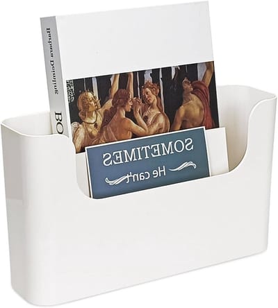 Wandvijlhouder - Bestandshouder Muurzak - Kantoor Organiseren - Ruimtebesparend Ontwerp - 2.54 x 2.54 x 1.65 cm - Wit