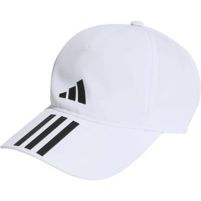 adidas Performance 3-Stripes AEROREADY Running Training Honkbalpet - Unisex - Wit