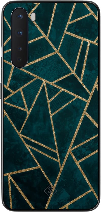 Casimoda® hoesje - Geschikt voor OnePlus Nord - Blue Shapes - TPU - Backcover - Blauw - Geometrisch patroon