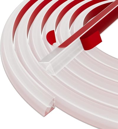 Flexibele Driehoekige Sierstrip - 300 x 1.5 x 1.5 cm - Decoratieve Zelfklevende Wandafwerking - Decoratielijst - TPE - Plafondafwerking - Wandstrips - Flexibele Plakplint - Woningdecoratie - Geschikt voor plafonds, muren, vloeren, trap - Transparant