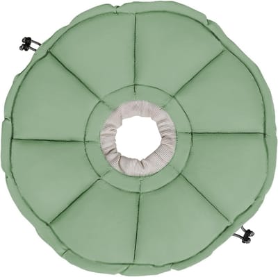 Twee-in-één Doelhalsband voor Katten - Groene Kleur, Maat S, Verstelbaar en Comfortabel
