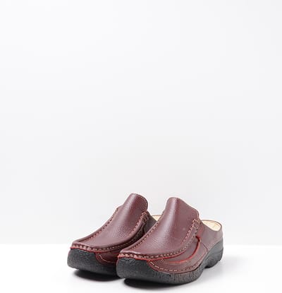 Wolky 0620270 500 Muilen Rood Leer Dames - Rood - 36