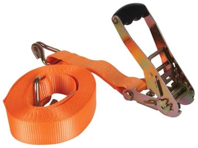 Sjorriem Hoge Belasting - Spanband Robuust - Vastzetten Lading - UV Waterbestendig - 50mm x 8m - Oranje