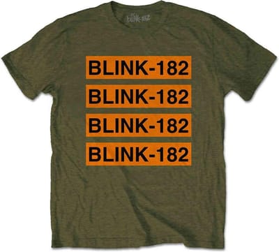 Blink182 - Log Repeat Heren T-shirt - S - Groen