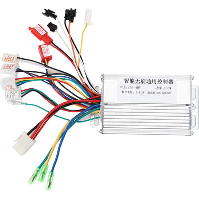 36 48V 350W Aluminiumlegering Zilver Universele Borstelloze Motor Controller voor Elektrische Fiets Accessoire