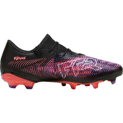 Puma Future 8 voetbalschoenen voor heren, geschikt voor stevige ondergrond (Zwart/Paars)