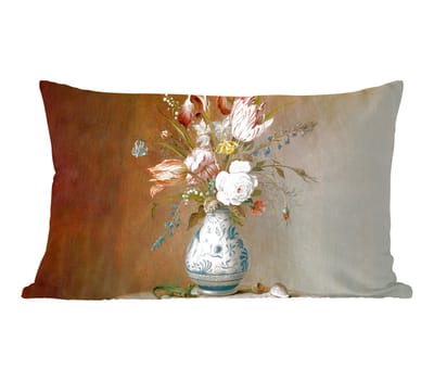Sierkussens - Kussentjes Woonkamer - 60x40 cm - Oude meesters - Bloemen - Balthasar van der Ast