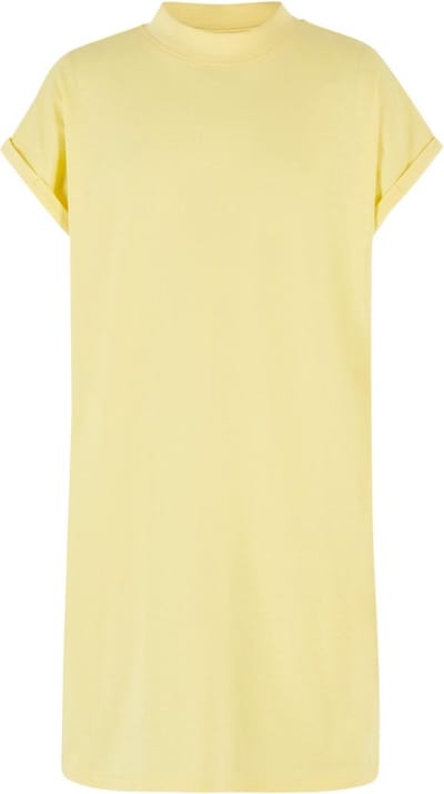 Urban Classics - Turtle Extended Shoulder Kinder Korte jurk - Kids 146/152 - Geel