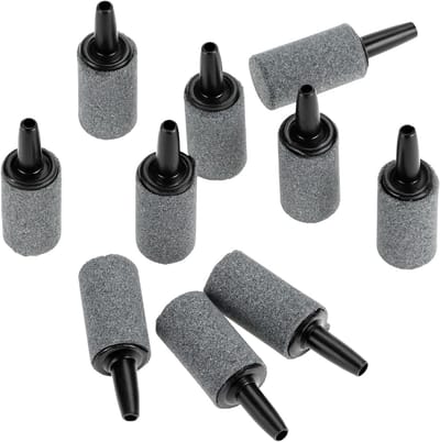 Luchtsteen Aquarium - Bel Diffuser - Zuurstof Verhoging - Fijne Gelijkmatige Bellen - 10 stuks 2.5 cm - Grijs
