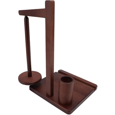 Garenhouder Multifunctioneel Magnetisch Houten Breigarenrek Standaard Telefoonhouder black