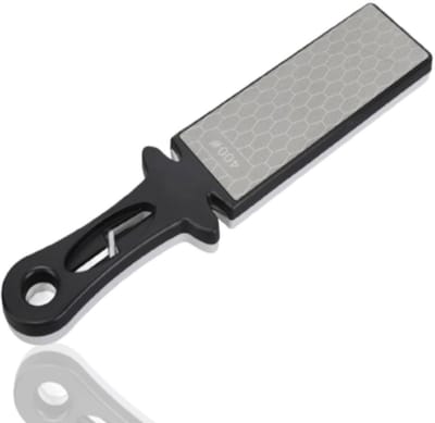 Dailygoods- Slijpsteen Dubbelzijdig 400/1000 - Messenslijper Steen - Wetsteen - Keramische Slijper - Honingraatontwerp - Eenvoudig in Gebruik