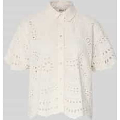 Boxy fit blouse met korte mouwen van puur katoen model 'NEW LALISA'