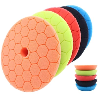 Polijstpads 5 stuks 6 inch grote sponspolijstpads Autoschuimpolijstsponspads veelkleurig