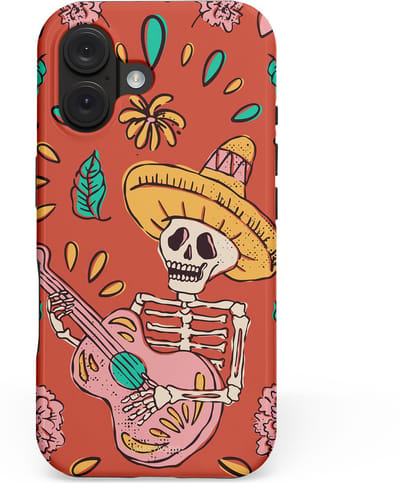 Casetastic hoesje geschikt voor Apple iPhone 16 - MagSafe - Dubbellaagse bescherming - Muziekbot - Fashion Case - Terracotta Taupe