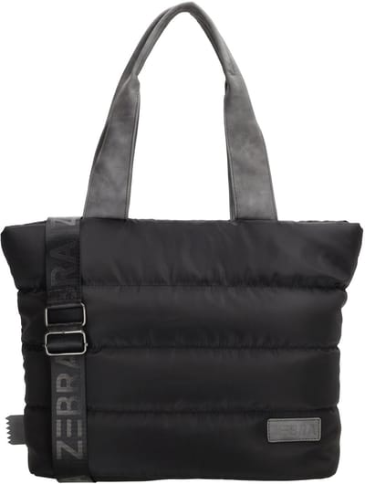 Zebra Elske Shopper - Verstelbare/Afneembare Schouderband - Tussenvak - Praktische indeling - Werktas - Tote Bag - Dames Tas - Zwart