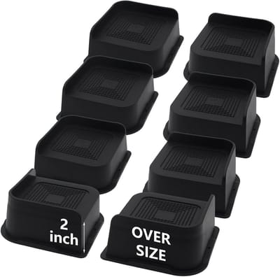 Zware bedverhogers 2 inch - 8 stuks voor meubels