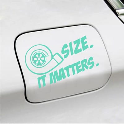 Bumpersticker - Size It Matters - 10 X 17 - Mint